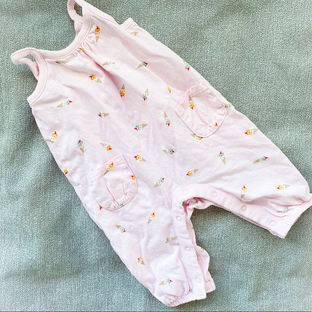 Ice cream print romper